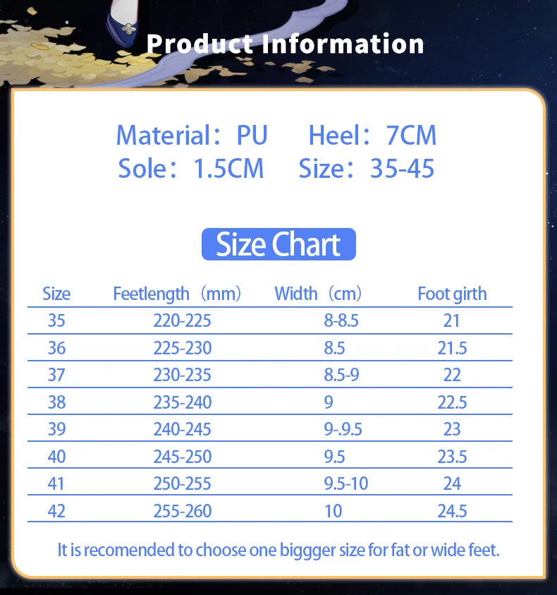 UWOWO Honkai Star Rail Ruan Mei RuanMei HSR Cosplay Shoes