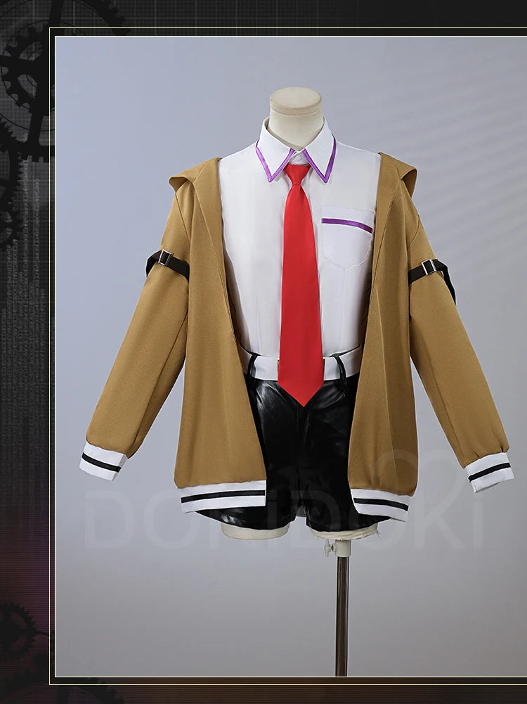 Makise Kurisu Cosplay Costume Game Steins Gate Cosplay【S-2XL】DokiDoki-N Women Uniform Costume Makise Kurisu Cosplay Plus Size