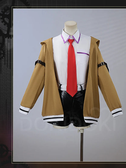 Makise Kurisu Cosplay Costume Game Steins Gate Cosplay【S-2XL】DokiDoki-N Women Uniform Costume Makise Kurisu Cosplay Plus Size