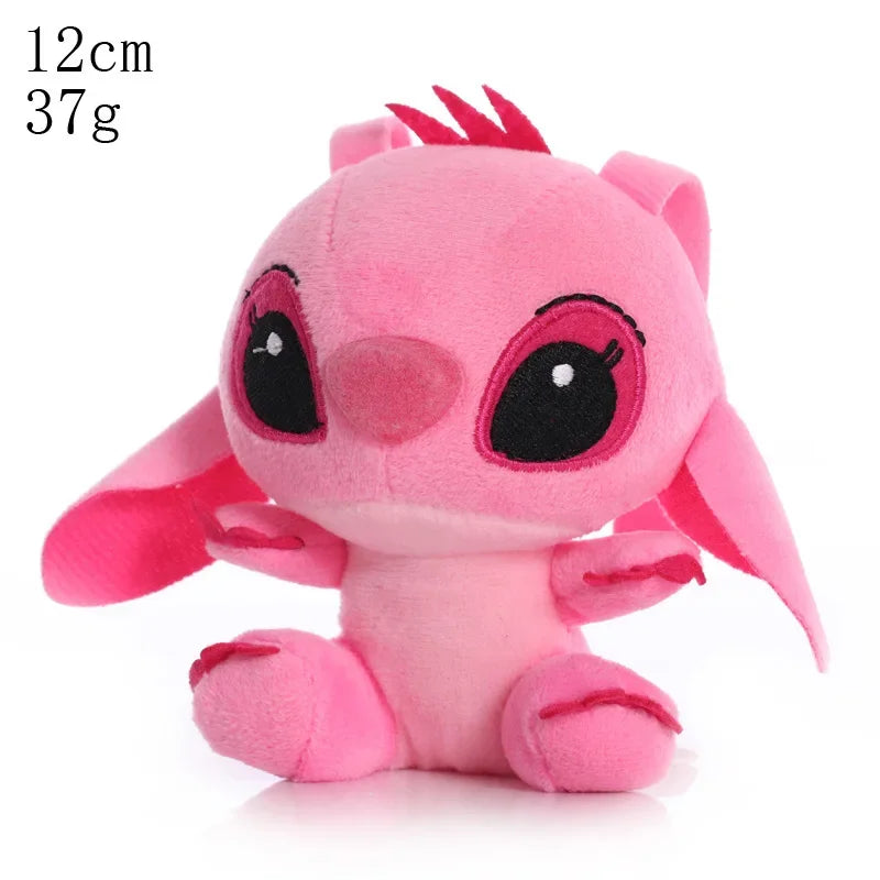 12-20cm Disney Stitch Mickey Minnie Plush Keychain Models Kawaii Cartoon Stuffed Plush Dolls Toys Anime Baby Kids Birthday Gifts