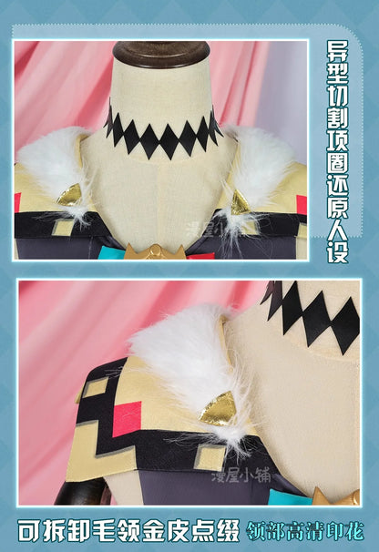Genshin Impact Varesa Cosplay Costume Wig Skirt Headwear Tail Natlan Collective of Plenty Carnival Halloween Party Women Girls