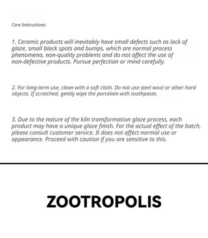 New Zootopia Disney Judith Nick 4 Cute Cartoon Ceramic Rice Bowl Home Festival Gift High Beauty Tableware