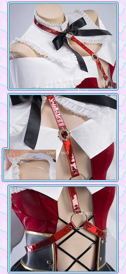 IN STOCK UWOWO Ame Cosplay Game Needyy Streamerr Overloadd Ame-Chan Magical Girl Fanart Cosplay Costume Halloween Costume