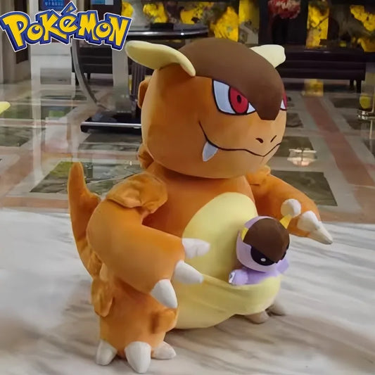 60CM Pokemon Kangaskhan Plush Cartoon Anime Plushies Soft Doll Pillow Kawaii Stuffed Plushies Ornament Giving Gifts To Children