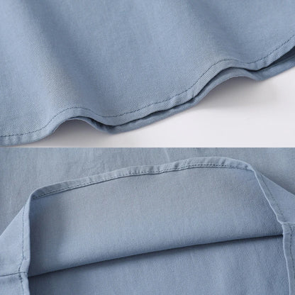 Soft Boys Shirts Summer Cotton Shirt 2 to 3 4 5 6 7 Years Kids Shirts Basic White Shirt Blue Casual Shirts Children's Clothing