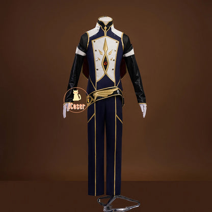 Anime Code Geass Suzaku Kururugi Cosplay Costume Wig Knight of Zero Uniform Long Cloak Halloween Party Women Men Props iCoser