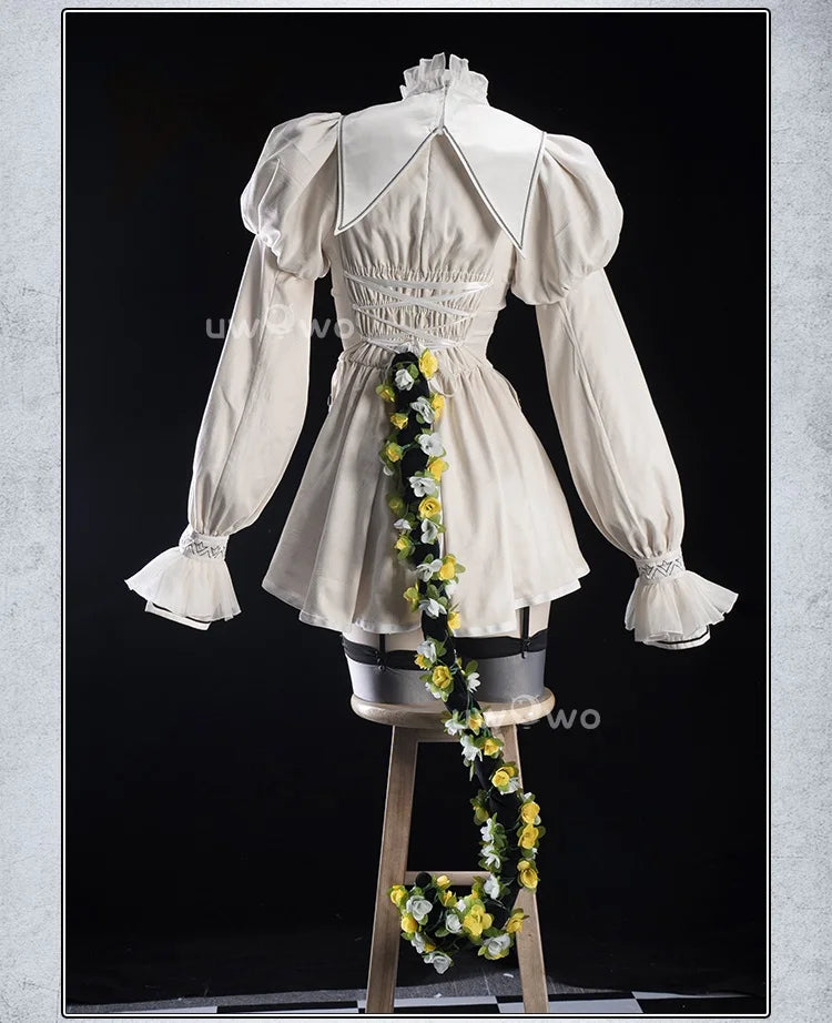 LAST BATCH UWOWO Game 2B Collab White Cosplay Costume Maid Dress Halloween Costume
