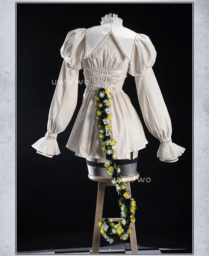 LAST BATCH UWOWO Game 2B Collab White Cosplay Costume Maid Dress Halloween Costume