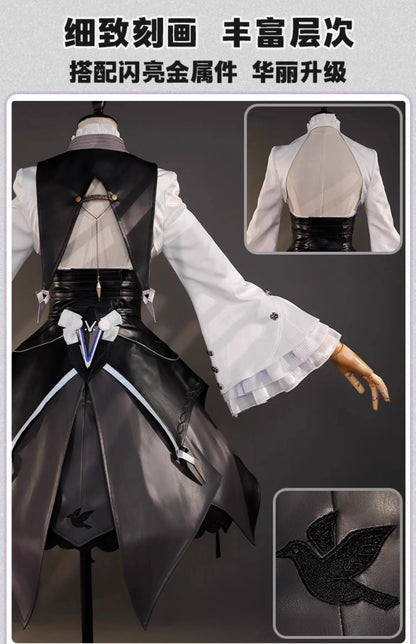 iCoser Zenless Zone Zero Vivian Cosplay Costume Dress Uniform Headwear Mockingbird Metal Props Halloween Party Women Carnival