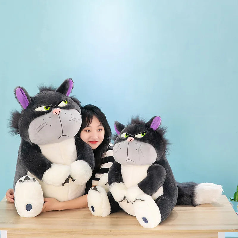 Disney Lucifer Plush Cartoon Cute Ugly Cat Doll Sitting In Tokyo Disney Plush Doll Cinderella Colleagues Spoof Doll Kids Gifts