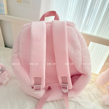 Sanrio My Melody Backpack Coin Purse My Sweet Piano Casual Schoolbag Large Capacity Girly Plush Bag Traveling Bag Girl Student