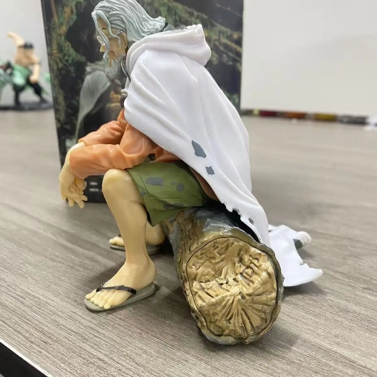 12cm One Piece Silvers Rayleigh Sitting Pose Anime Figure Desktop Decoration by The Codex