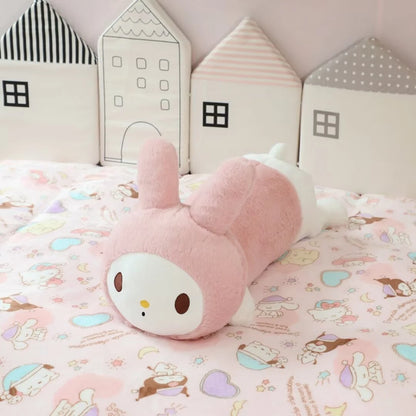 Lovely Kuromi Hello Kitty Melody Long Pillow Back Cushion Stuffed Anime Japanese Style Leg Pillow Sofa Bed Long Cushion Girl