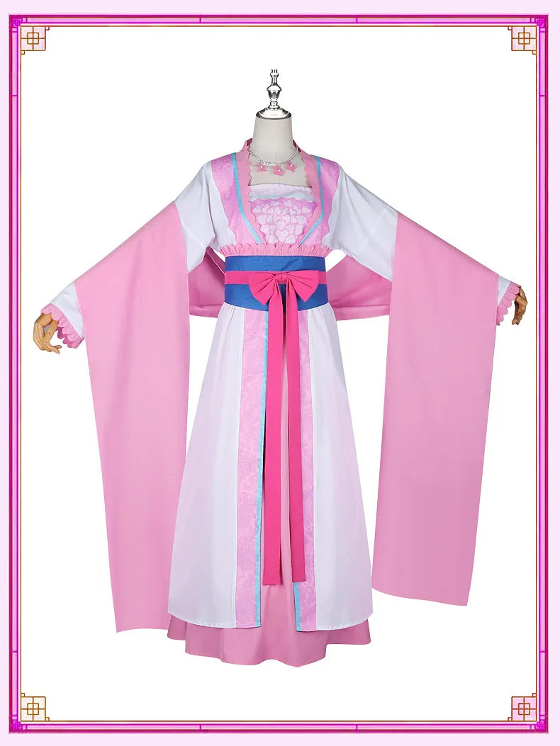 Anime The Apothecary Diaries Lishu Cosplay Costume Wig Dress Earrings Headwear Hanfu Kusuriya No Hitorigoto for Women Girls Cos