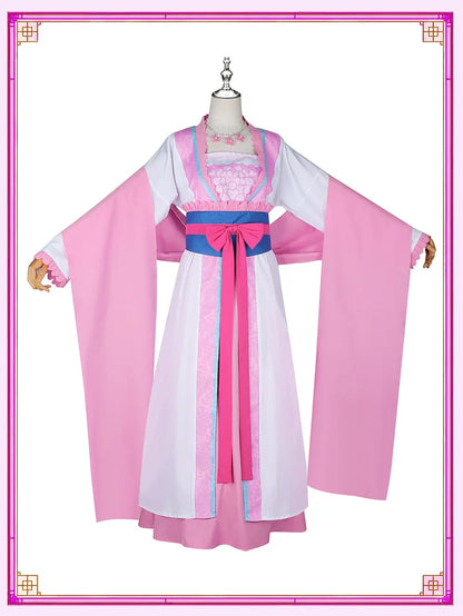 Anime The Apothecary Diaries Lishu Cosplay Costume Wig Dress Earrings Headwear Hanfu Kusuriya No Hitorigoto for Women Girls Cos