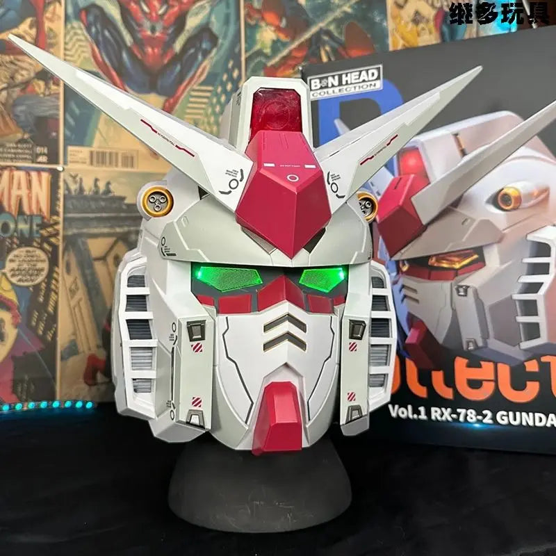 Gunpla Rx-78 Gundam BN Head Collection Action Figures Wearable Robot Helmet Kits Model Cosplay Birthday Gift for Kids
