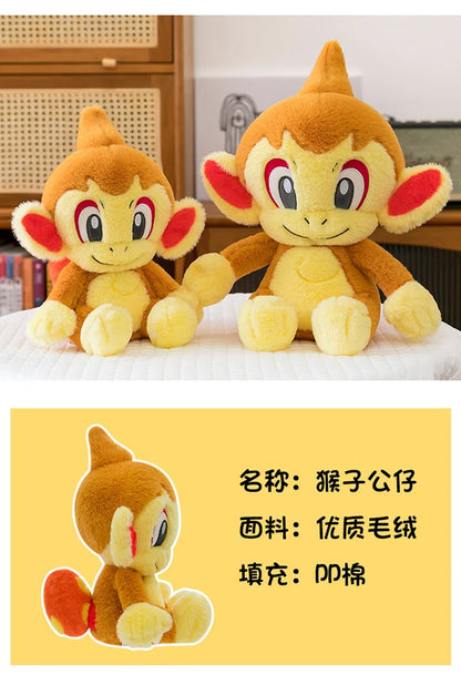 30/40/50CM Big Size Pokemon Chimchar Plushies Cartoon Anime Plush Pillow Soft Doll Kawaii Stuffed Plushie Ornament Children Gift