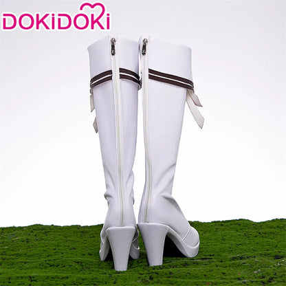 IN STOCK Mejiro McQueen Toukai Teiou Daiwa Scarlet Oguri Cap Gold Ship Cosplay Shoes DokiDoki Women Long Boots Cosplay Shoes