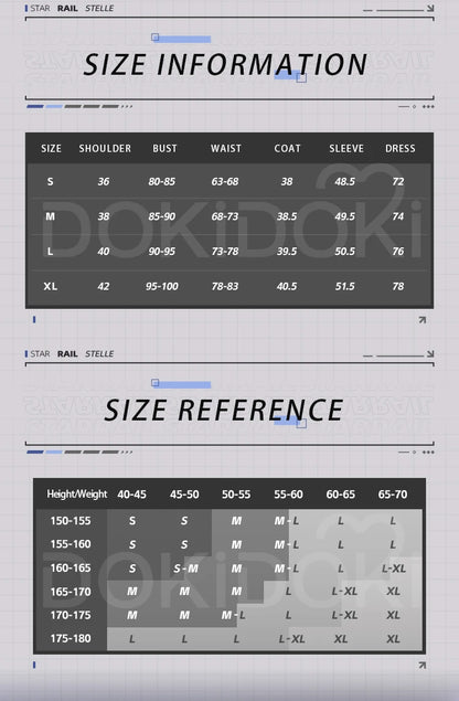 IN STOCK Trailblazer Stelle Cosplay Costume Game Honkai: Star Rail Cosplay DokiDoki-SR Trailblazer Costume Women Casual Wear