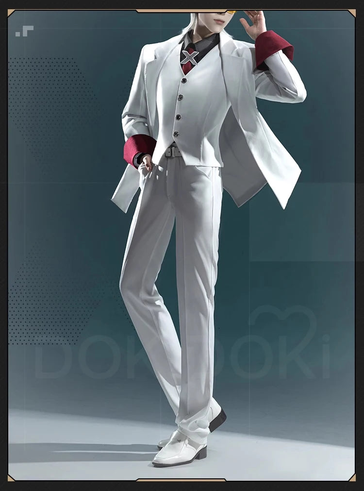 X Cosplay Costume Anime TO BE HERO X DokiDoki-SR Men X Cosplay White Suit Uniform Halloween Cosplay Costume