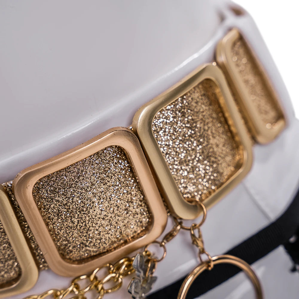 KPop Demon Hunters Rumi Cosplay Costume Black Gold Stage Costume Uniform Huntrix Performance Outfit Halloween Party Women Girls