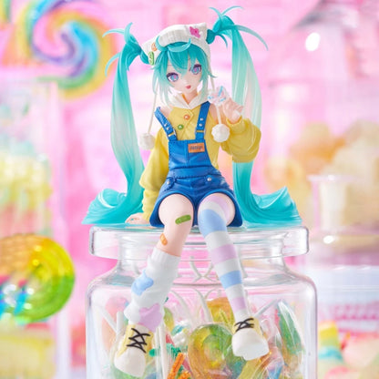 12cm Hatsune Miku Anime Figure Lollipop Miku Action Figure Kawaii Girl Noodle Stopper Figurine PVC Collection Model Doll Toys
