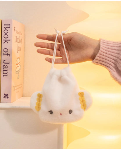 Sanrio Hello Kitty Kuromi Marumofubiyori Cogimyun Kawaii Character Plush Stuffed Toy Drawstring Cartoon Bag Change Purse Gifts