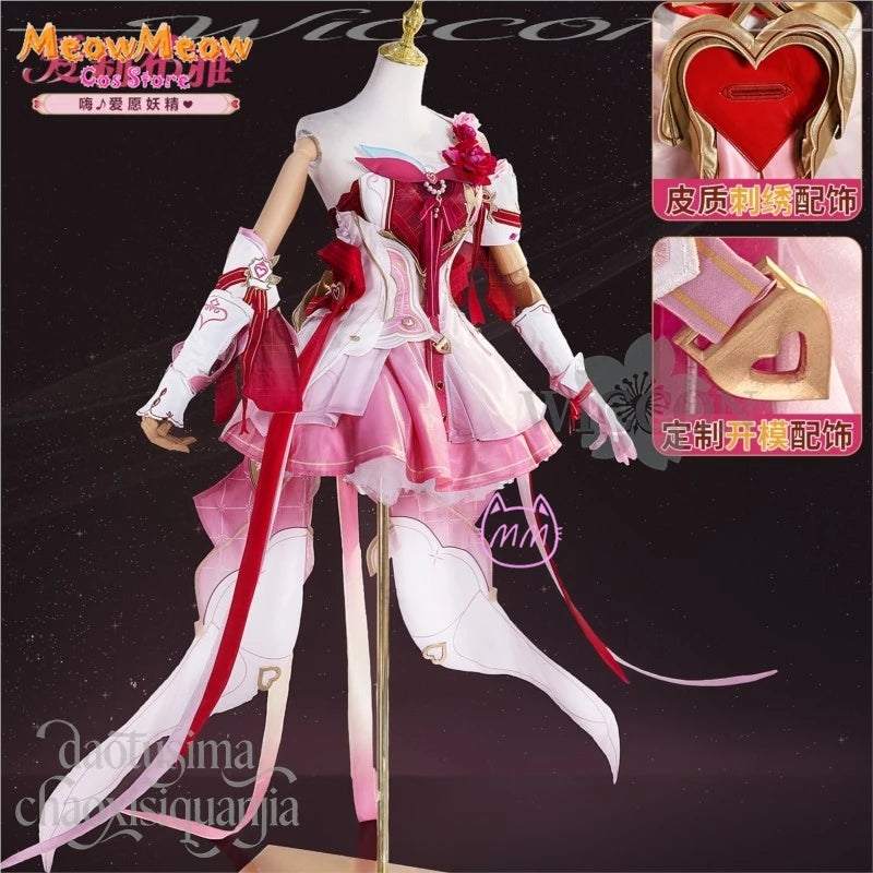 Honkai Impact 3 Elysia Cosplay Costume Set Polyester