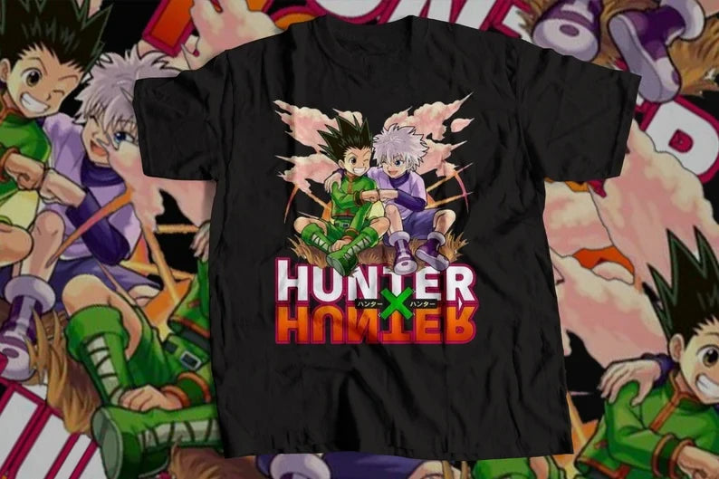 Hunter × Hunter Anime Graphic T Shirt Summer Cotton Men's Women Tee Streetwear Casual Trend Short Sleeve Couple Hip Hop Top