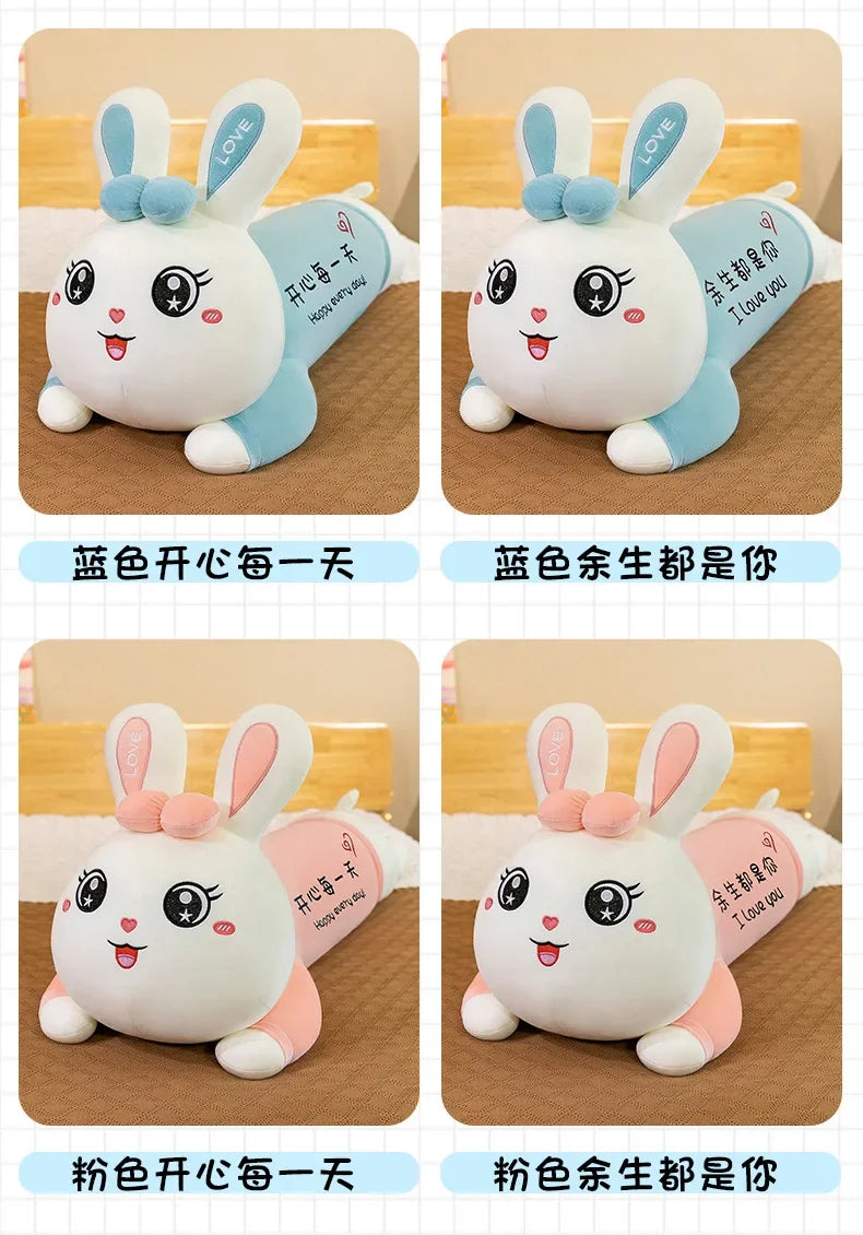 New 70-110cm Cute Rabbit Girlfriend Pillow Plush Toys Stuffed Pause Office Nap Sleep Pillow Cushion Gift Doll for Kids Girls