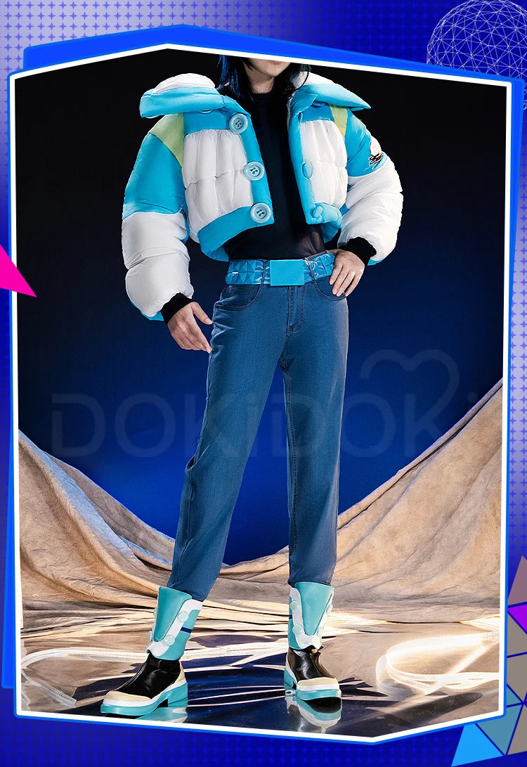 IN STOCK Seragaki Aoba Cosplay Costume Game Dramatical Murder【XS-2XL】DokiDoki-R Halloween Coat Seragaki Belt Plus Size