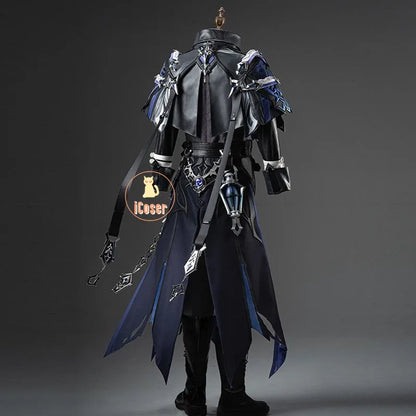 Genshin Impact Kyryll Chudomirovich Flins Cosplay Costume Wig Uniform Game Cos Outfit Halloween Party for Women Men Carnival Set