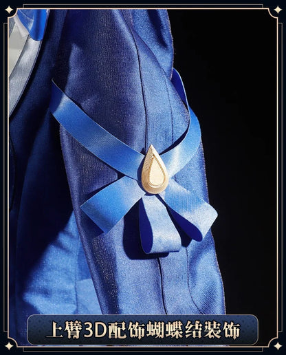 iCoser Focalors Furina Cosplay Costume Wig Dress Genshin Impact Fontaine Uniform Hat Pneuma Ousia God of Justice for Women Props