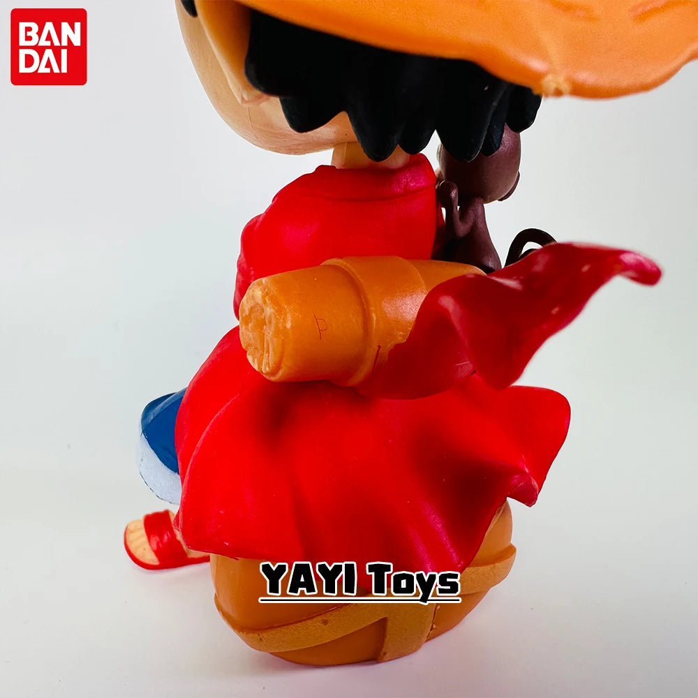 One Piece Anime Figure Sitting Laughing Luffy Action Figures Kawaii Sanji Zoro Figurine Collection Toys Doll Gift Model