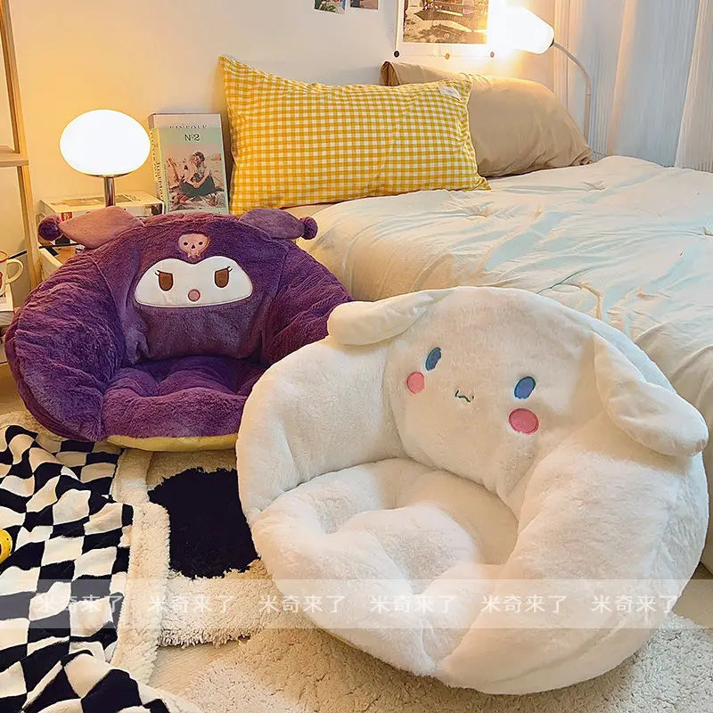 Comfortable Pochacco Sitting Cushion My Melody Kuromi Cartoon Seat Cushion Chair Japanese Style Back Cushion Sofa Bed