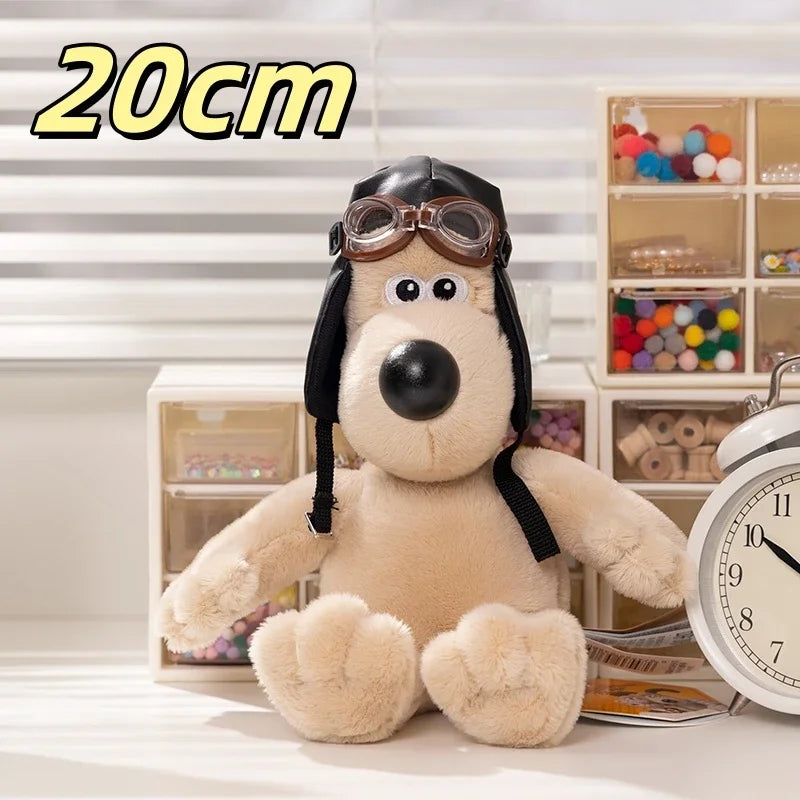 Cartoon Soft Wallace Gromit Plushies Black Penguin Stuffed Anime Cute Dog Stuffed Dolls Backpack Pendant Key Chain Cuddly Pillow