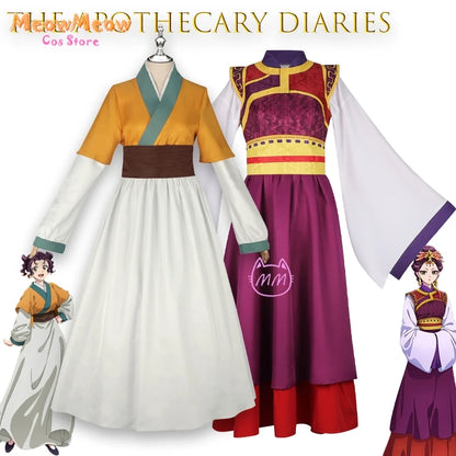 The Apothecary Diaries Cui Cosplay Set Polyester Hanfu Dress