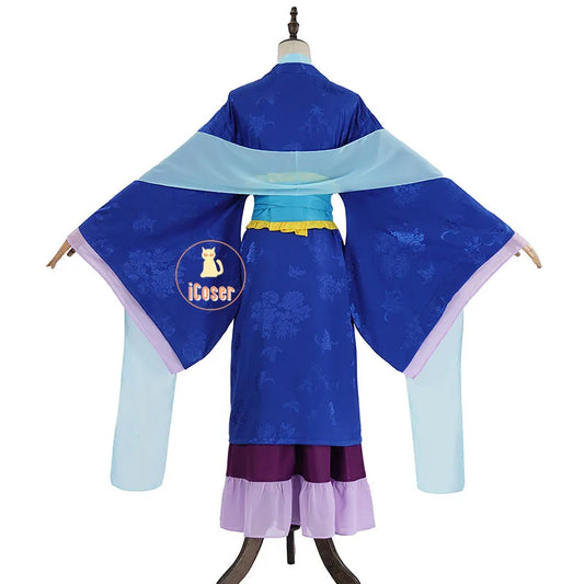 Anime The Apothecary Diaries Lihua Cosplay Costume Blue Dress Hanfu Outfit Kusuriya No Hitorigoto Halloween Party for Women Girl