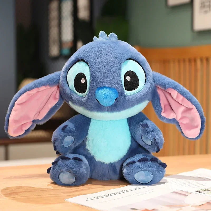 Cute Stitch Plush Toy Soft Lilo & Stitch Purple Angel Stuffed Anime Doll Cartoon Figure Alien Plushies Cuddly Pillow Gifts Girl