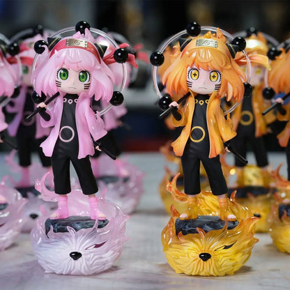 22cm Naruto Anime Figure Anya Forger Cos Rikudousennin Naruto Action Figurine Pvc Statue Collection Model Desk Decor Toys Gifts