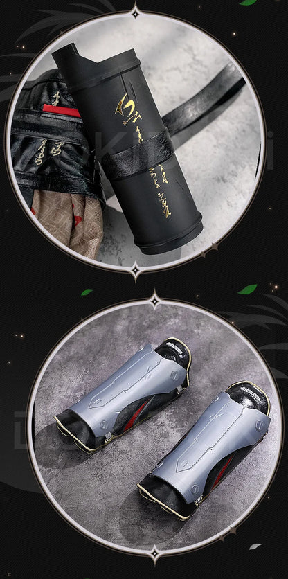 Qiuyuan Cosplay Costume Game Wuthering Waves DokiDoki-SR Men White Suits Wuthering Waves Qiuyuan Wig Cosplay Accessories