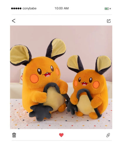 70CM Big Size Pokemon Plushies Dedenne Cartoon Anime Peluche Kawaii Ornament Comfortable Soft Doll Children Toy Cushion Gift