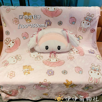 Sanrio Lolita My Melody Headrest Back Cushion Car Seat Belt Cover Stuffed Anime Kuromi Cuddly Pillow Plushies Xmas Gifts Girl