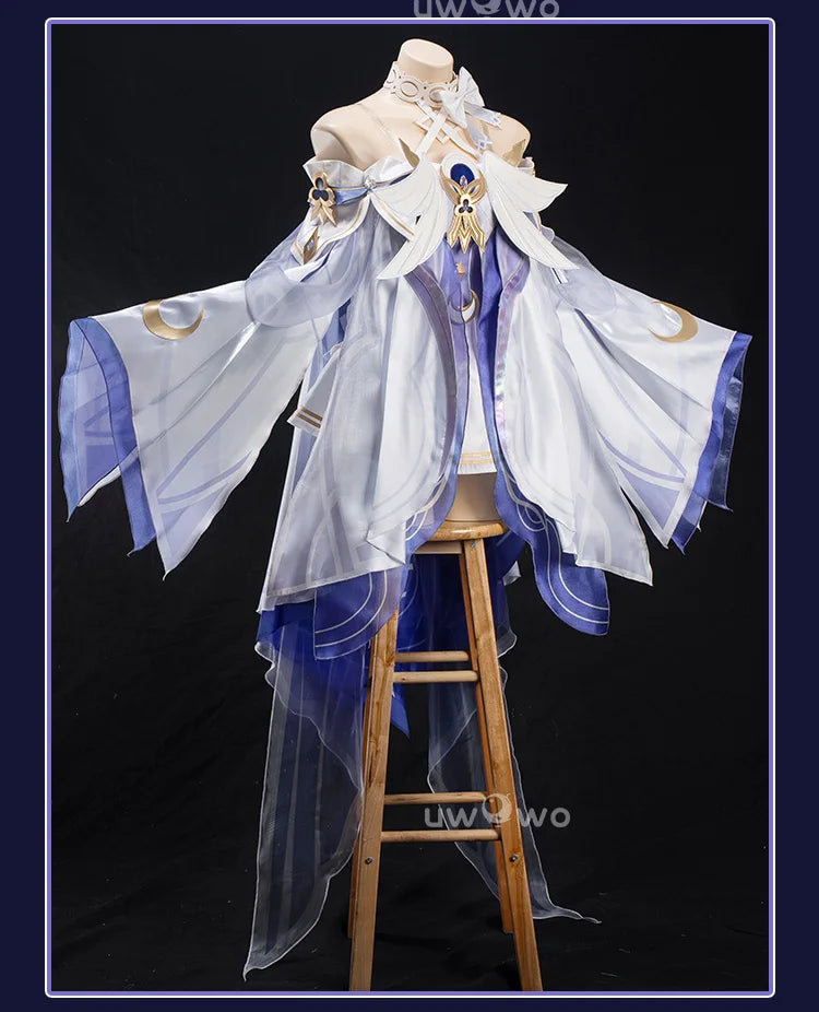 PRE SALE UWOWO Columbina Cosplay Game Genshin Impact Columbina 'Damselette' Snezhnaya Cosplay Costume Halloween Costume