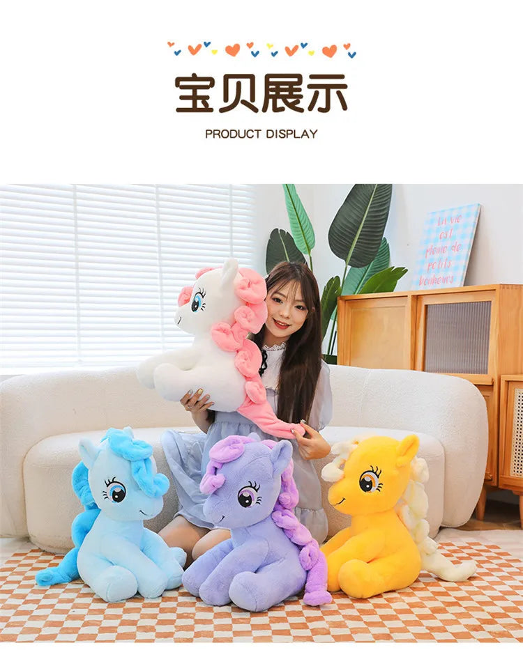 Anime My Little Pony Prototype Plush Doll Soft Pillow Girl Heart Fluttershy Sofa Ornaments Children'S Toys Birthday Gifts Custom