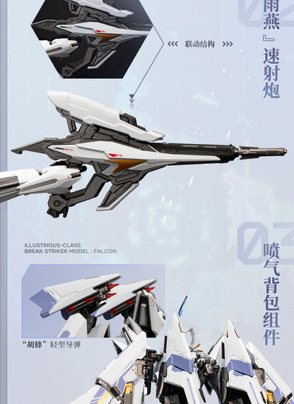 MechaBREAK x Moshow Progenitor Effect Break Striker Model Falcon UBP-R02T Illustrious Class Action Figure 1/100 Scale