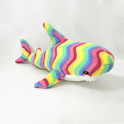 55-140cm Stuffed Lifelike Shark Plush Toy Stuffed Headed Shark Fierce Sea Animals Hug Throw Pillow Cushion for Boy Birthday