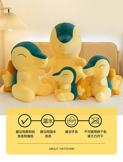 35/75cm Cyndaquil Pokemon Plush Toys Large Anime Doll Pillow Cartoon Feurigel Pokémon Plushie Stuffed Gift for Kids Christmas