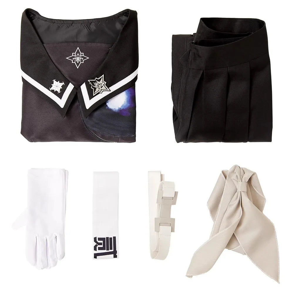 iCoser Hiruko Shizuhara Cosplay Costume Dress The Hundred Line Battle Uniform Last Defense Academy Halloween Party Women Girls