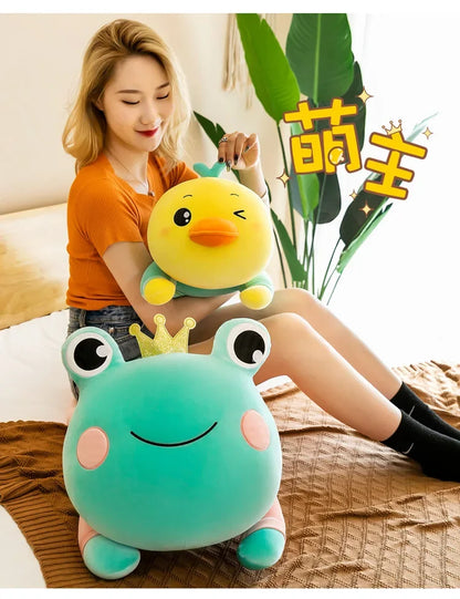 New70-130cm Monkey Doll Husky Plush Toy Frog Pillow Duck Doll Cute Plush Toys for Children Gifts